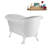 59" Streamline Clawfoot Tub,Tray,Drain, Clawfeet-101628979-102220278