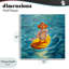 The Paddler Duck with Straw Hat Wall Plaque, design by Lucia Heffernan