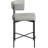 Hisayo Upholstered Counter Stool with Metal Frame-88514417