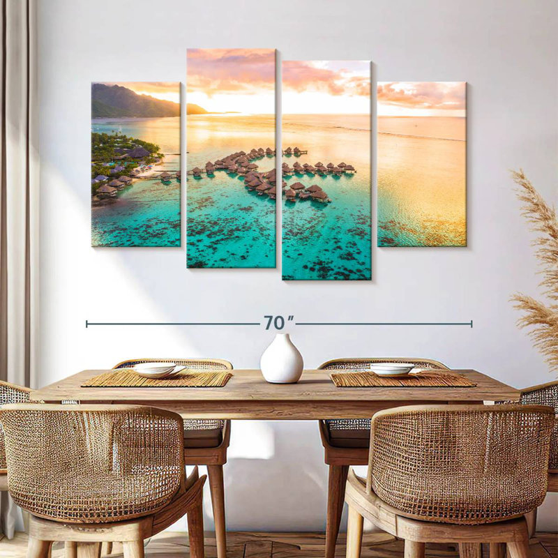 Lilie Moorea Floating Bungalows, 42" H x 68" W