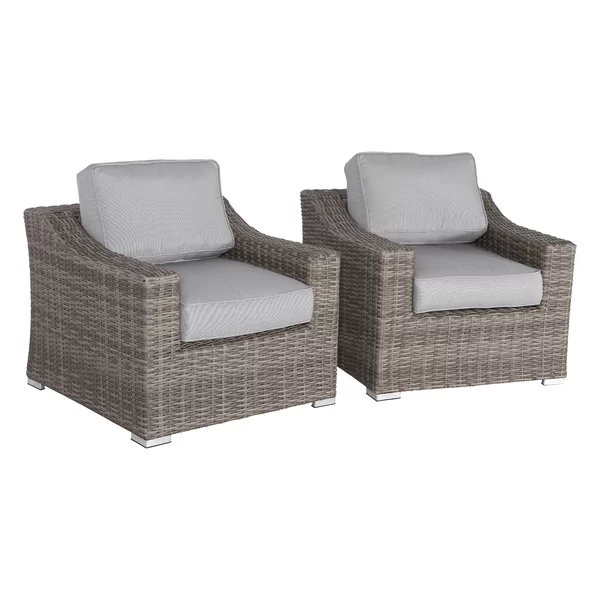 Chaise de patio avec coussins 2