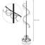Iron Freestanding 25 - Hook Coat Rack