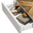 LED Square Coffee Table With 2 Sliding Drawers Storage For Living Room-1061457693-1061907682