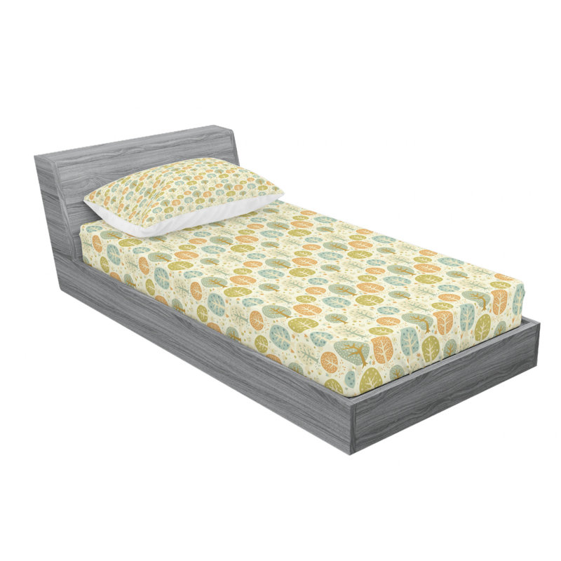 Forest Microfiber Sheet Set, Twin XL Sheet Set with Fitted Sheet