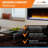 Scion 43-Inch Linear Recessed Smart Electric Fireplace - Multi-Color Flame & Crackling Fire Sounds-116325770