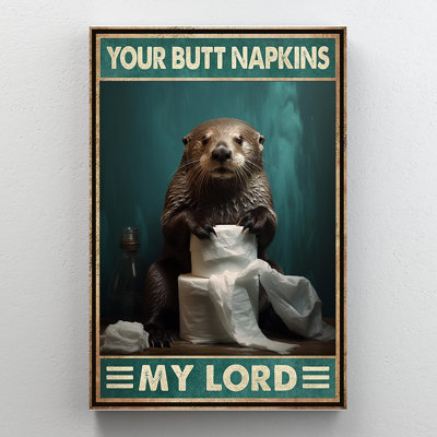 "Loutre vos fesses, serviettes My Lord - 1 pièce Rectangle