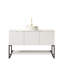 Meuble-lavabo 48 po avec lavabo en céramique blanc mat