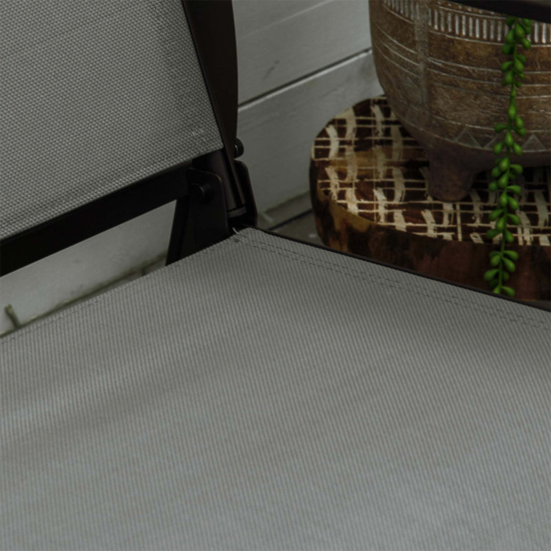 Banc oscillant d'extérieur pour 2 personnes avec structure en acier thermolaqué, mouvement coulissant en douceur et tissu en filet durable pour le patio et le jardin