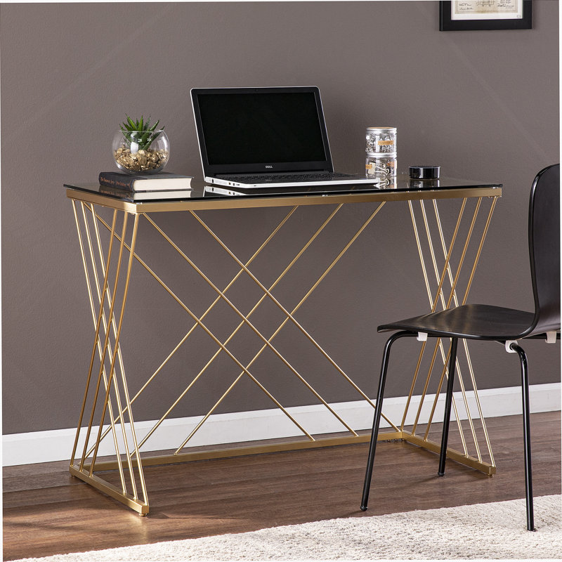 Bureau moderne avec plateau en verre