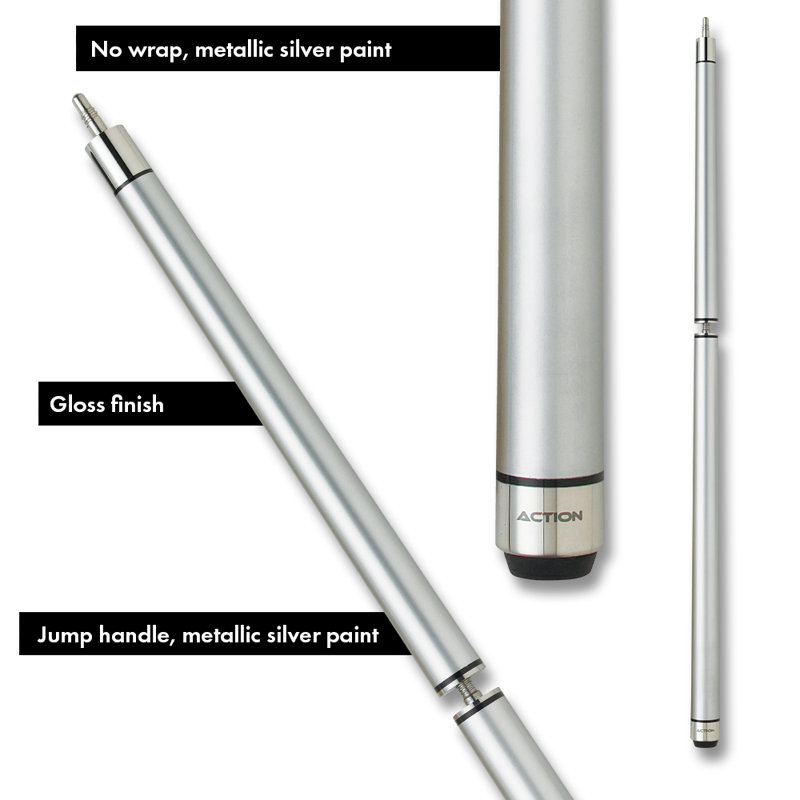 Pool Cue, Silver, 19 oz.