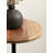 Modern Adjustable-Height Metal and Wood Pedestal Table-356346828