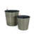 2-Pack Self-Watering Wicker Decor Planter