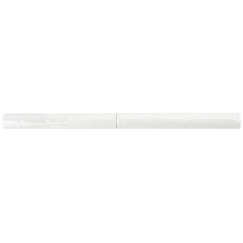 Angela Harris Dunmore 1X8 Ceramic Pencil Liner, Blanco
