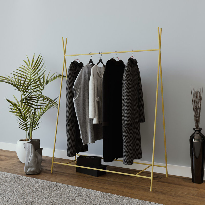 Nebras Solid + Manufactured Wood Wardrobe