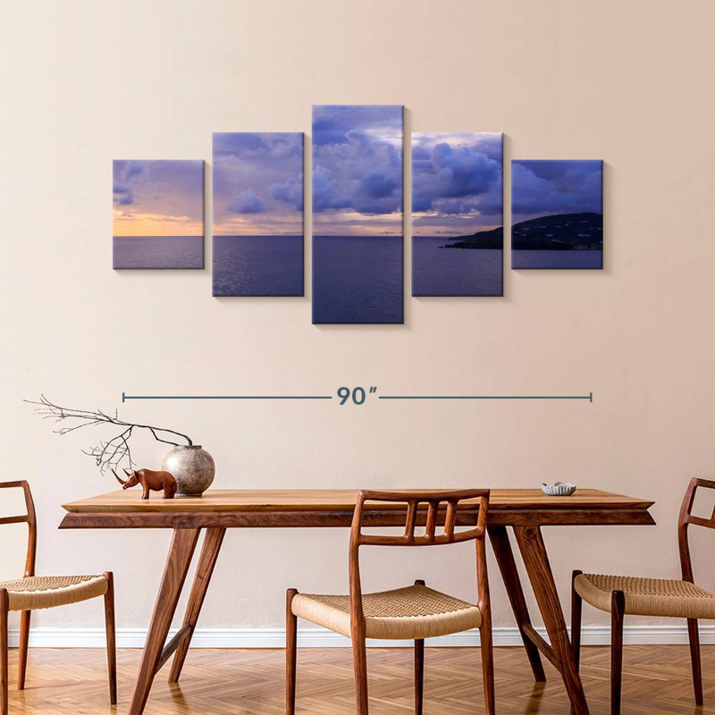 Sunset, 42" H x 92" W