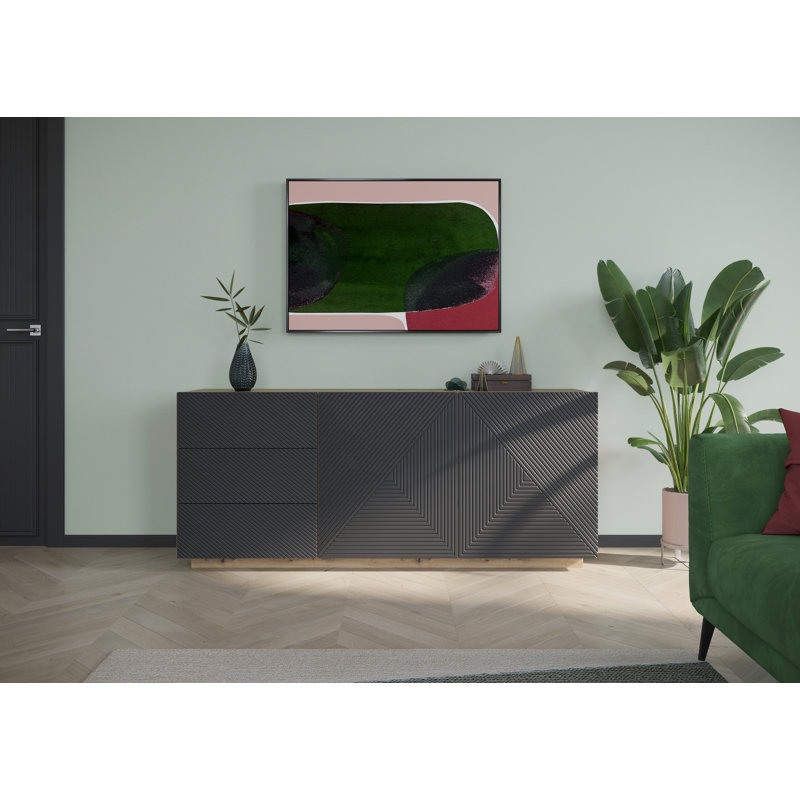 Aaizah 167cm Sideboard, Artisan/Rivier Stone