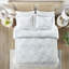 Housse de couette en coton très grand 200tc - broderie dollar sable foncé, fermeture à boutons, 2 taies décoratives, 4 attaches intérieures, thème de plage chic côtier