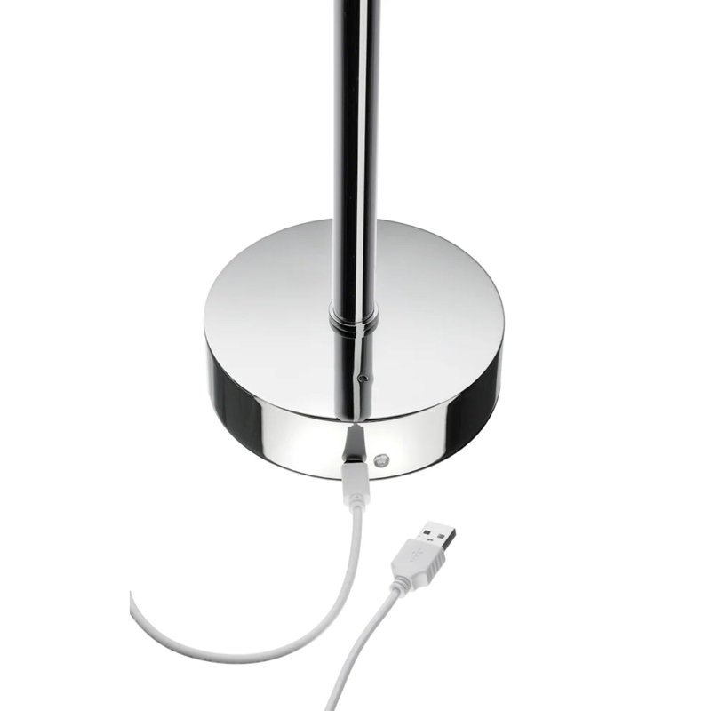 Miroir grossissant autoportant rechargeable à DEL 7x. Cordon de charge USB inclus.  