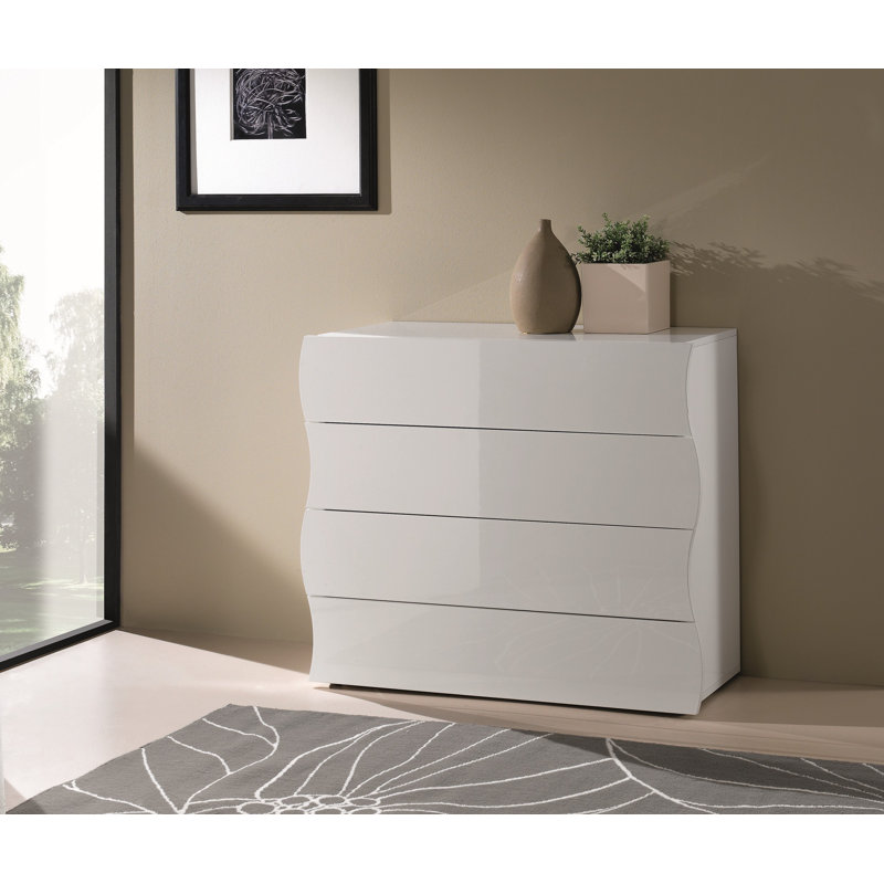 Giolla 248.92cm W 6 - Drawer Chest of Drawers, White