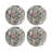 Arcadia Monkeys Vegan Leather Round Pebble Placemat