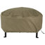 Housse pour foyer d'extérieur ronde avec cordon de serrage Hamilton - 30 po x 12 po - Kaki-96367638-24236706