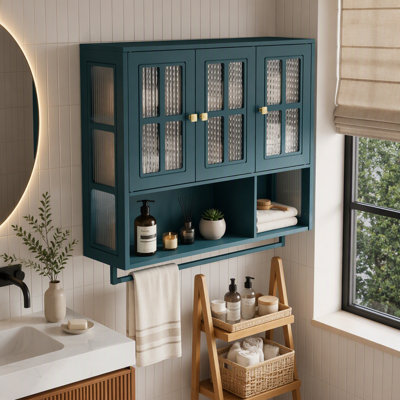 Armoire murale en bois 3 portes