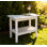 Shower Bench, Waterproof Shower Bench With Armrests, Featuring A Storage Rack.