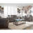 Ralston Charcoal Grey Sofa With Pillow