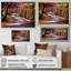 Shades Of Purple Road Into Forest V - Art mural sur route-700589994-700589995