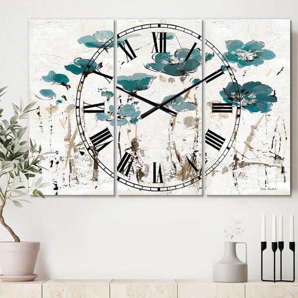 East Urban Home Fields of Turquoise Watercolor Flower I - Traditional ...