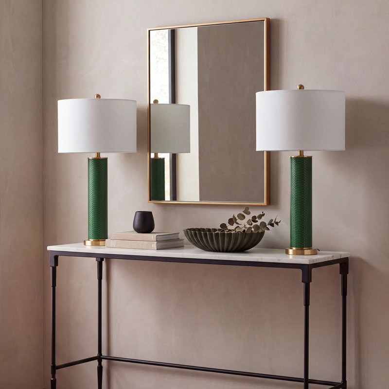 Ingertha Standard Table Lamp, Dark Green