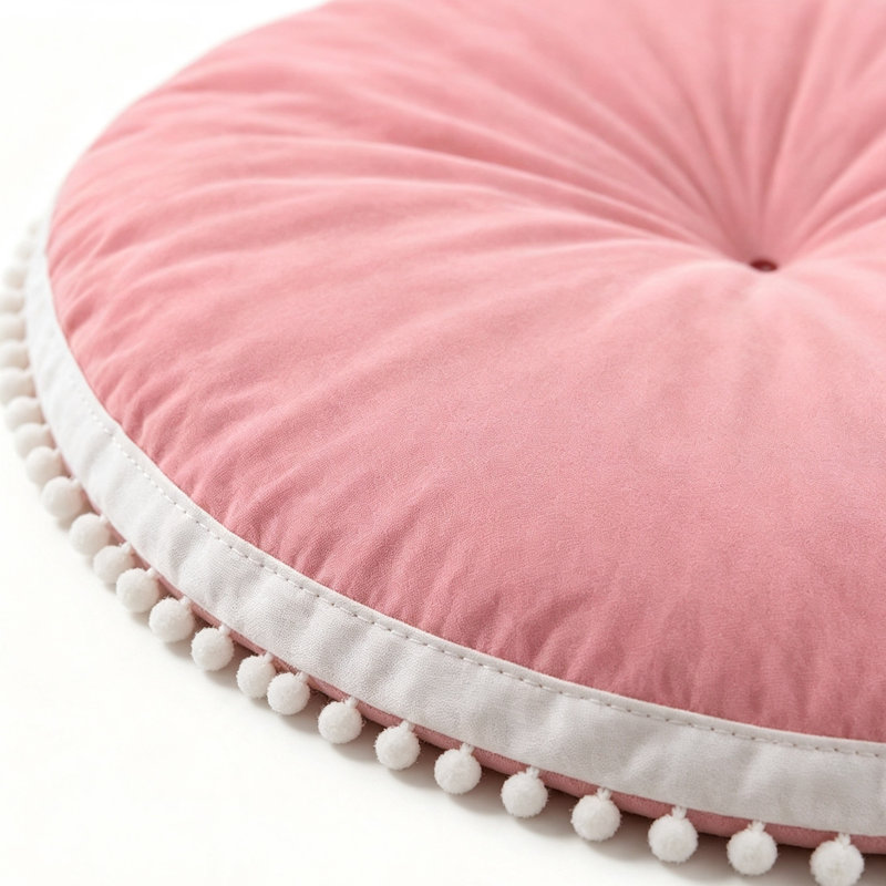 Grand coussin de sol rond pour enfant avec coussin circulaire 35 pouces Big