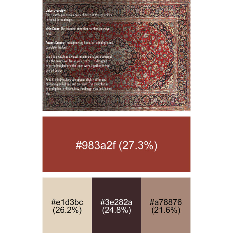 Tapis oriental beige, Rectangle 5 pi x 7 pi
