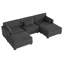 Canapé modulaire en velours côtelé Maelina -107665275-107665277