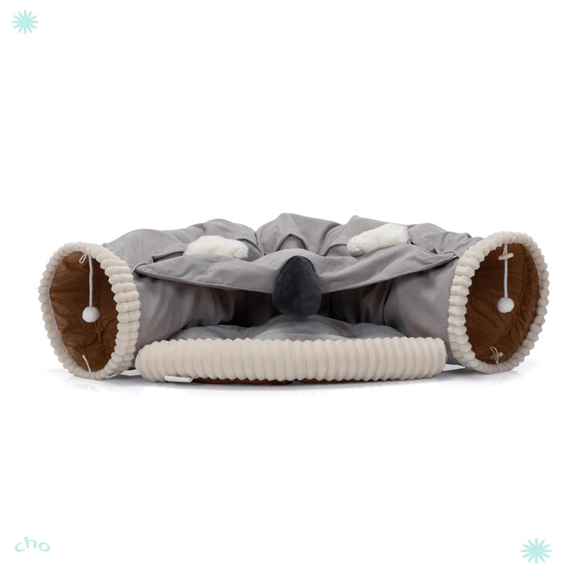 Lit pour chat pliable pour chats d'intérieur, Gris