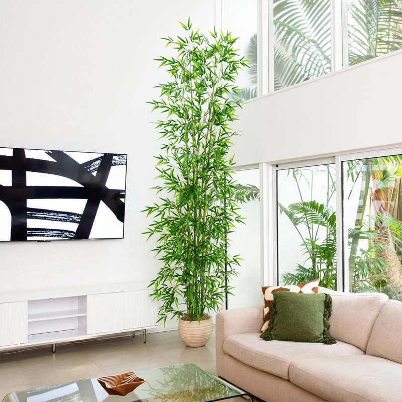 132'' Faux Bamboo Tree in Pot Liner