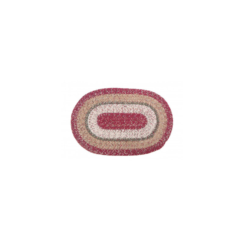 Récapitulatif en coton tressé Dimmick, H 0,5 po x l 19 po x P 13 po, Rouge