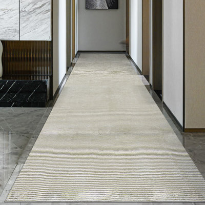 Tapis noué à la main ivoire / gris