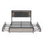 Upholstered Double (4'6) Drawers Bed