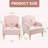 Modern Accent Chair with Retro Wooden Legs & Nailhead Trim-1249661471-1261144260-1244153537