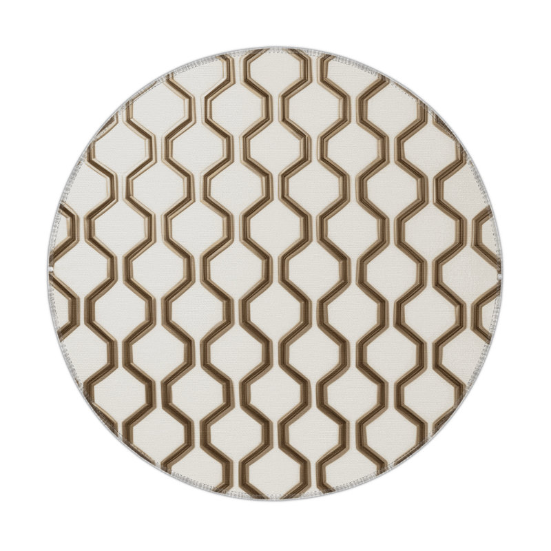 Tapis intérieur et extérieur beige Trellis
