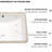 White Ceramic Undermount Sink With Overflow - 19.67"X15", Stain , For Bathroom Updating Modern 19.67X15x7.6, Remodels