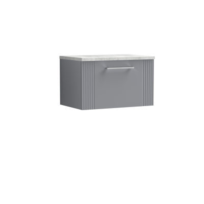 Deco 60.5cm Single Bathroom Vanity Base Only in White