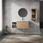 Meuble-lavabo mural élégant avec rangement abondant et design élégant-1974348337