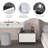 Smart End Table with Fridge and Built-In Outlets-86027535