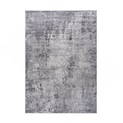 Collection 5X7 Light  Abstract Area Rug
