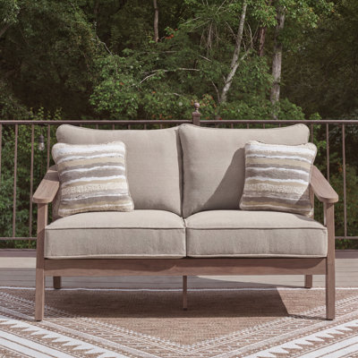 Causeuse d'extérieur avec coussin Kumail