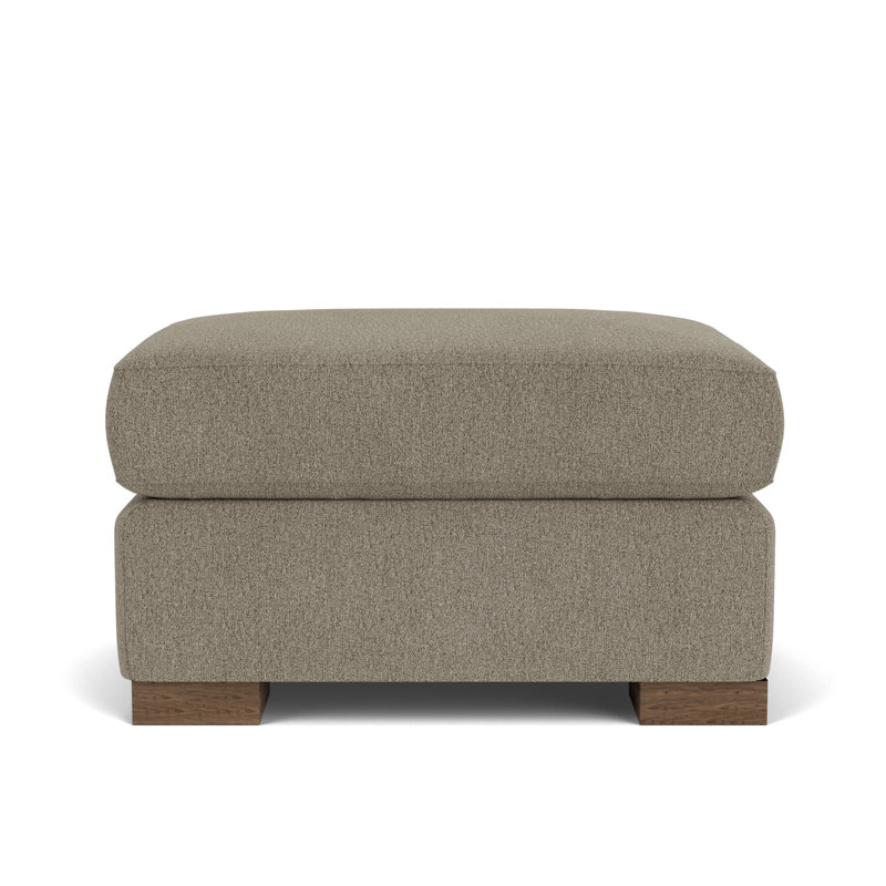 Square Ottoman, Dove 100% Polyester