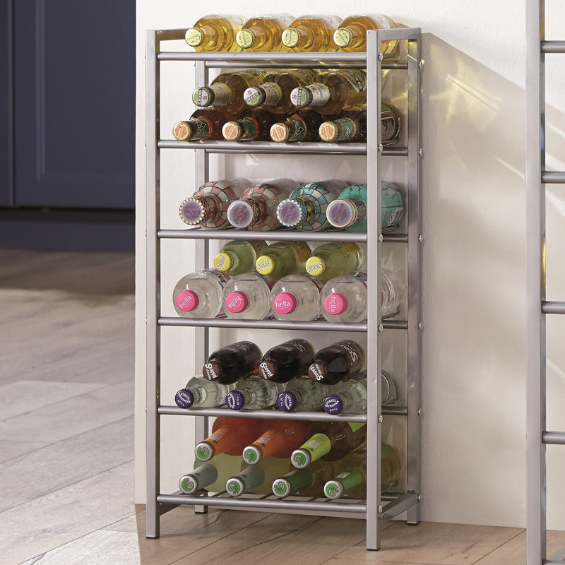Sterling Floor Wine Bottle Rack in Aluminium