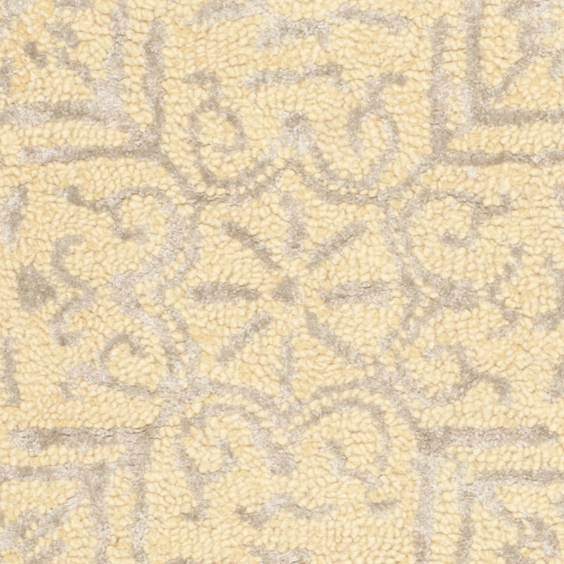 Harger Hand Tufted Wool Damask Rug, Rectangle 3' x 5'